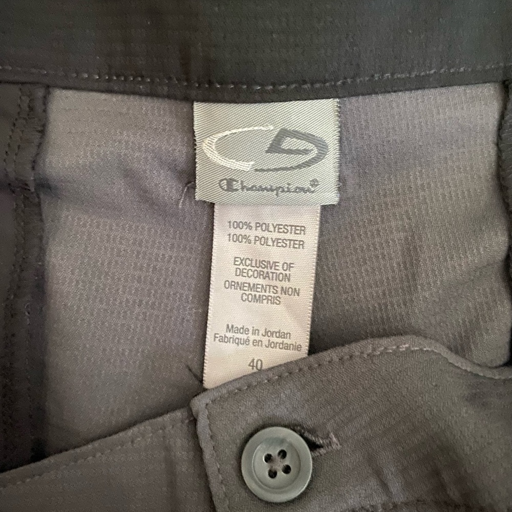 Champion cargo gray shorts with side pockets size 40 - Picture 7 of 9